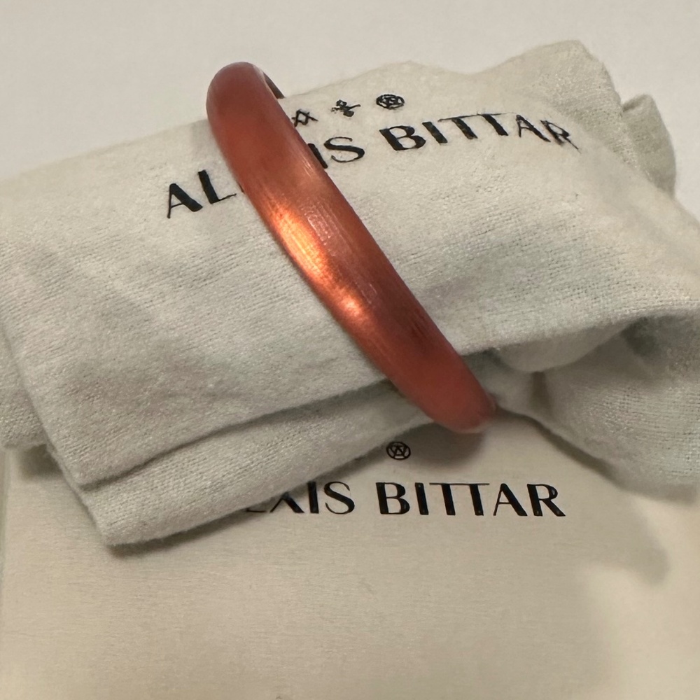 Alexis Bittar Lucite Skinny Tapered Bangle Bracelet 🧡Burnt Orange🧡